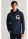 MIKINA GANT G GRAPHIC HOODIE modrá XS