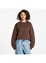 Pánská mikina Nike Solo Swoosh Fleece Crew Sweatshirt Baroque Brown/ White