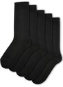 Urban Classics Accessoires Sportovní dětské ponožky 5-Pack černé