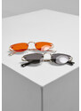 Urban Classics Accessoires Sluneční brýle Manhatten 2-Pack stříbrná/černá+zlatá/oranžová