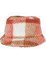 Flexfit Sherpa Check Bucket Hat whitesand/karamel