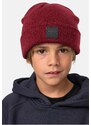 Urban Classics Kids Logopatch Beanie Kids 2-Pack uhlí+bordó