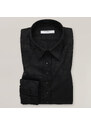 Willsoor Dámská žakárová košile černé barvy 15887