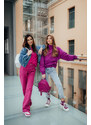 UC Ladies Dámská bunda přes hlavu - fialová