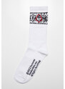 Merchcode Accessoires Ramones Skull Socks 2-Pack černá/bílá