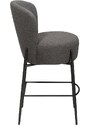 ​​​​​Dan-Form Tmavě šedá bouclé barová židle DAN-FORM Orbit 68 cm