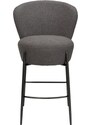 ​​​​​Dan-Form Tmavě šedá bouclé barová židle DAN-FORM Orbit 68 cm