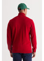 ALTINYILDIZ CLASSICS Men's Red Standard Fit Normal Cut Anti-Pilling Full Turtleneck Knitwear Sweater.