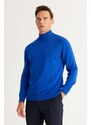 ALTINYILDIZ CLASSICS Men's Saks Anti-Pilling Standard Fit Normal Cut Half Turtleneck Knitwear Sweater.
