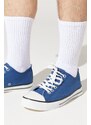 ALTINYILDIZ CLASSICS Men's Indigo Casual Casual Canvas Sneakers.