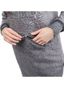 Dámské mikinové šaty GLANO - tmavě šedá