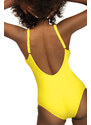 Dámské jednodílné plavky S36W-21 Fashion sport žluté - Self