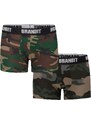 Brandit Boxerky Logo 2er Pack woodland/darkcamo