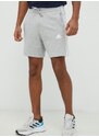 Bavlněné šortky adidas pánské, šedá barva, IC9437