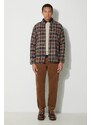 Košile Filson Vintage Flannel Work Shirt tmavomodrá barva, regular, s klasickým límcem, FMCAM0016