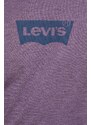 Tričko Levi's fialová barva, s potiskem