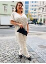 MAT FASHION KRÉMOVÝ OVERAL LUMI PLUS SIZE