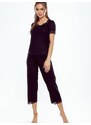 Pyjamas Eldar First Lady Aster Plus kr/r 2XL-3XL black-black 099