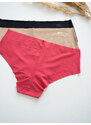 DKNY Litewear 3-balení kalhotek - Rose růžovo-červená