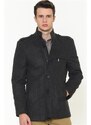 PLT8378 DEWBERRY MEN'S COAT-STRAIGHT ANTHRACITE