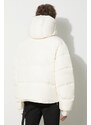 Péřová bunda Heron Preston Hoodie Nylon Puffer pánská, béžová barva, zimní, oversize, HMED014F23FAB0010400