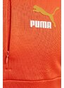 Mikina Puma pánská, oranžová barva, vzorovaná