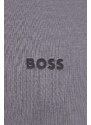 Tričko s dlouhým rukávem Boss Green šedá barva
