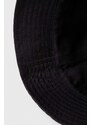 Oboustranný bavlněný klobouk Calvin Klein Jeans černá barva, bavlněný