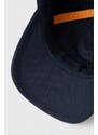 Bavlněná baseballová čepice Boss Orange tmavomodrá barva, s aplikací