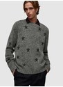 Vlněný svetr AllSaints Odyssey šedá barva, hřejivý