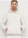 Bavlněná mikina Pepe Jeans Dave Hoodie pánská, béžová barva, s kapucí, s potiskem