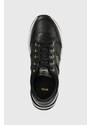Kožené sneakers boty BOSS Skylar černá barva, 50513412