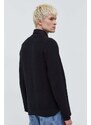 Bavlněný svetr HUGO černá barva