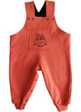 Damipa Baby Dívčí kalhoty s laclem SOVA oranžové