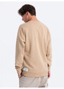 Ombre Men's OVERSIZE sweatshirt with contrasting color combination - beige