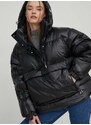 Péřová bunda adidas Originals dámská, černá barva, zimní, oversize, IR7115