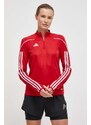 Halenka adidas Performance dámská, červená barva, s aplikací, HS3482