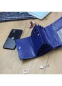 Dámská kožená peněženka modrá - Gregorio Malvinia modrá