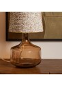 Hoorns Hnědá skleněná stolní lampa Lina 80 cm