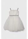 Dívčí šaty Guess bílá barva, midi