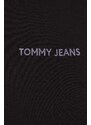 Šaty Tommy Jeans černá barva, midi