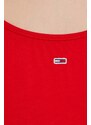 Šaty Tommy Jeans červená barva, mini