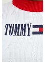Svetr Tommy Jeans dámský, béžová barva, lehký