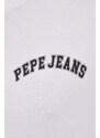 Bavlněné tričko Pepe Jeans Clementine bílá barva, s potiskem