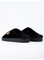Men's warm black slippers Shelvt