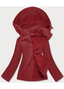 J.STYLE Červená dámská bunda s polarem (fleecem) (HH017-5)