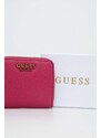 Peněženka Guess LARYN růžová barva, SWBA91 96370