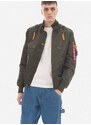 Bomber bunda Alpha Industries Kurtka Alpha Industries Falcon II 156109 257 zelená barva, přechodná, 156109.257-green