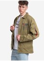 Bunda Alpha Industries Field Jacket LWC 136115 11 pánská, zelená barva, přechodná