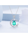 Royal Fashion stříbrný náhrdelník Měsíční záře BSN301